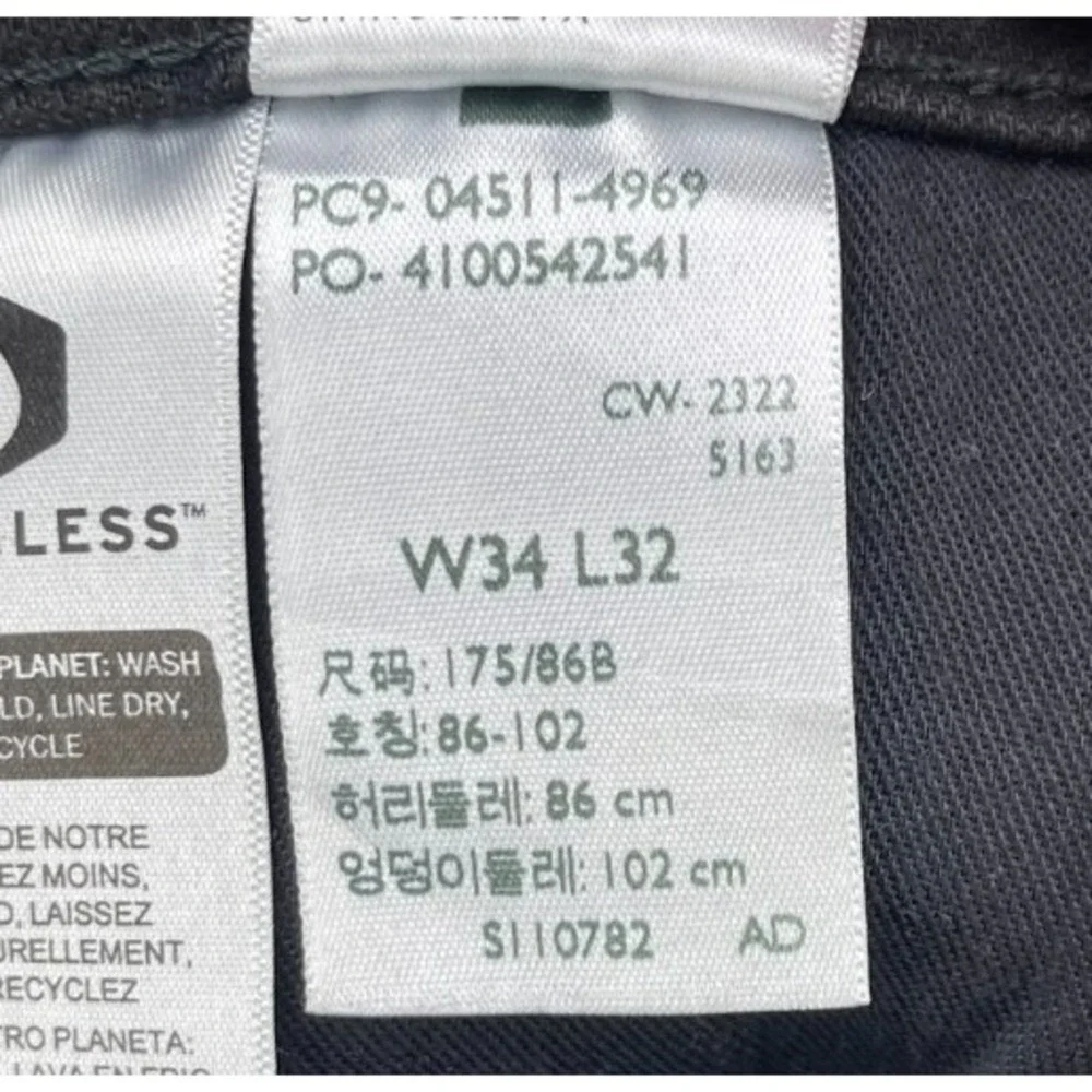 Levi's 511 Men's Slim Fit Jeans 34x32 Black‎ Denim Red Tab